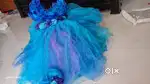 Beautiful, grand, premium blue color 1st birthday frock for sale