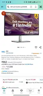 Dell monitor| Brand new| 24 inches