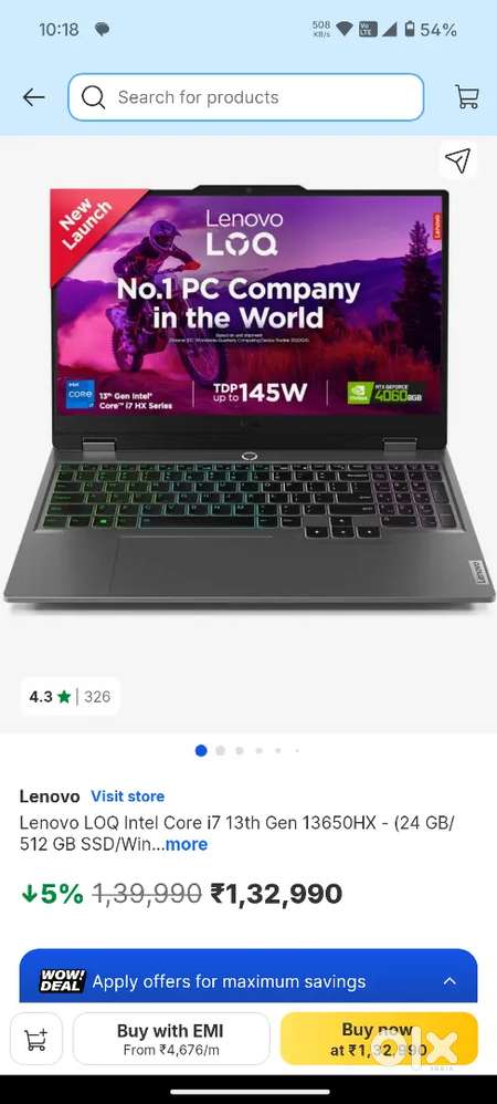LENOVO LOQ i7 RTX 4060