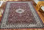 Carpet 9'x6', Kashmiri Traditional Persian Style Wool