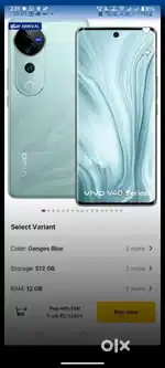 VIVO V40 PRO 12GB RAM 512GB MEMORY