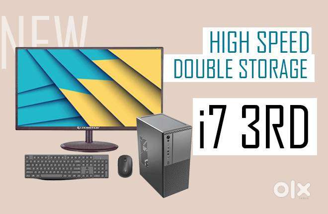 COMPUTER SET - 22INCH MONITOR  CPU i7 3rd  highspeed desktop pct
