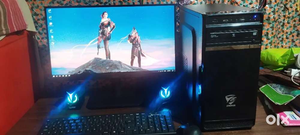 Acer monitor and Zebronics pc