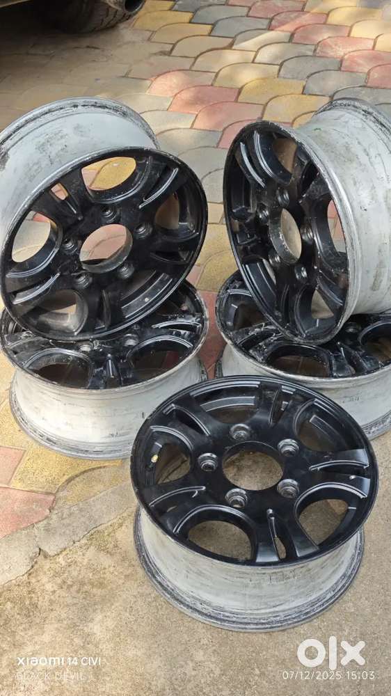 16 inch 5 nos scorpio alloy wheels