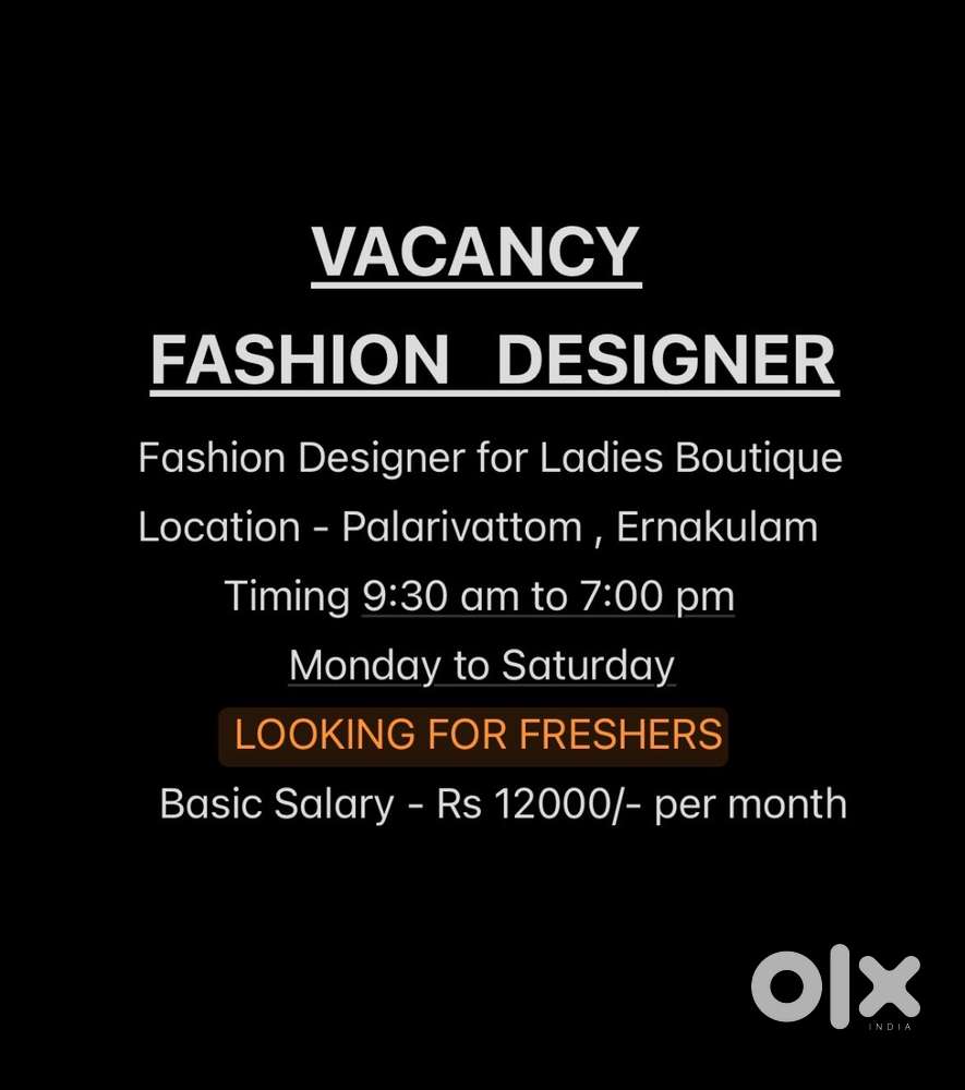 FASHION DESIGNERS FRESHERS