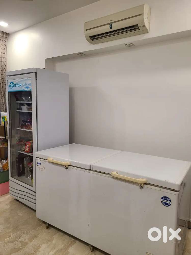 2 item : Blue star deep freezer / Beverage Refrigerator