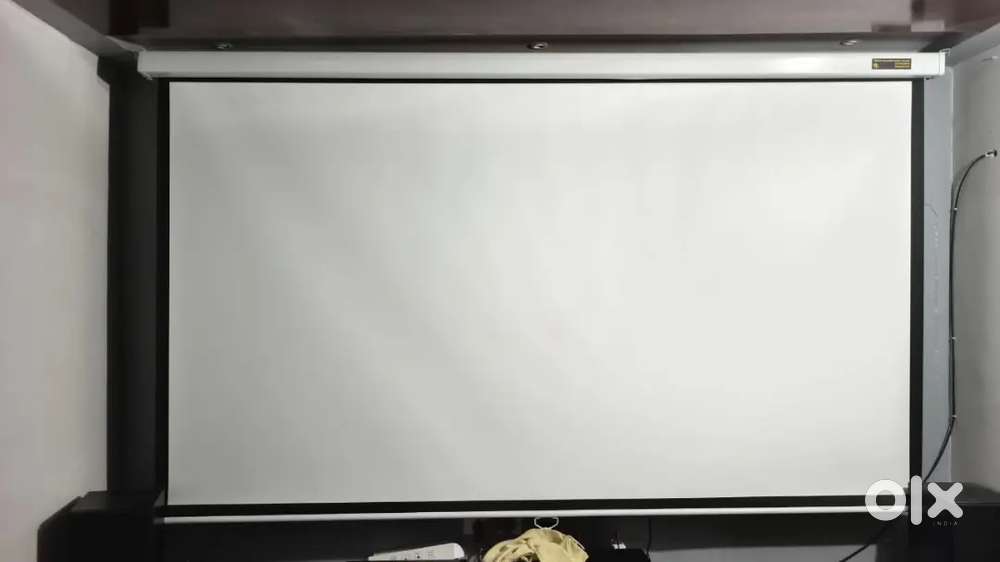 Projector screen manual 120 inch and projector