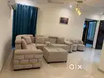 Available 3bhk fully furnished flat on airport road Zirakpur