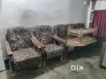 Sofa, center table, godrej almirah, showcase, study table