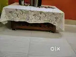 2 years old five seater sofa with center table