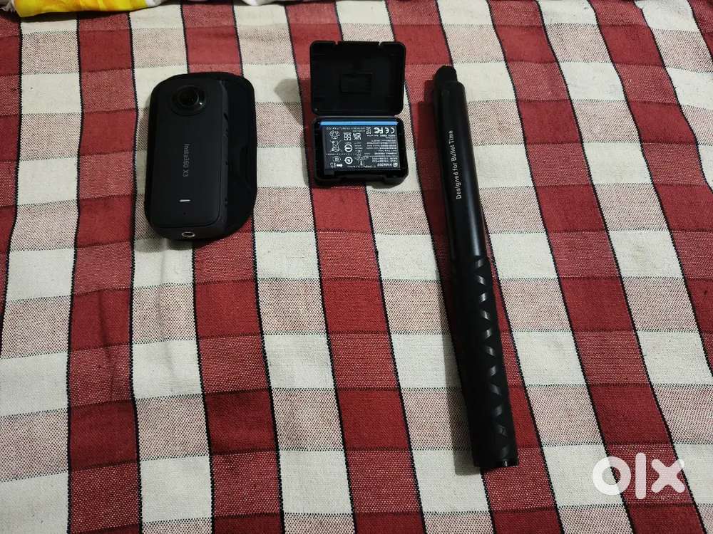 Insta 360 x3 With Extra Battery and Stick.