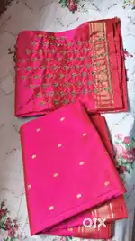 Handloom Pure Silk Paithani Saree(Pink)