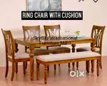 New 6 seater dining table wooden top at wholesale price limited period