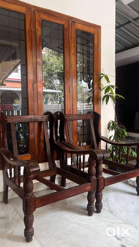 VT Special Wood Work Chair with Cushions