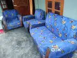 Blue Sofa Set in Good Condition