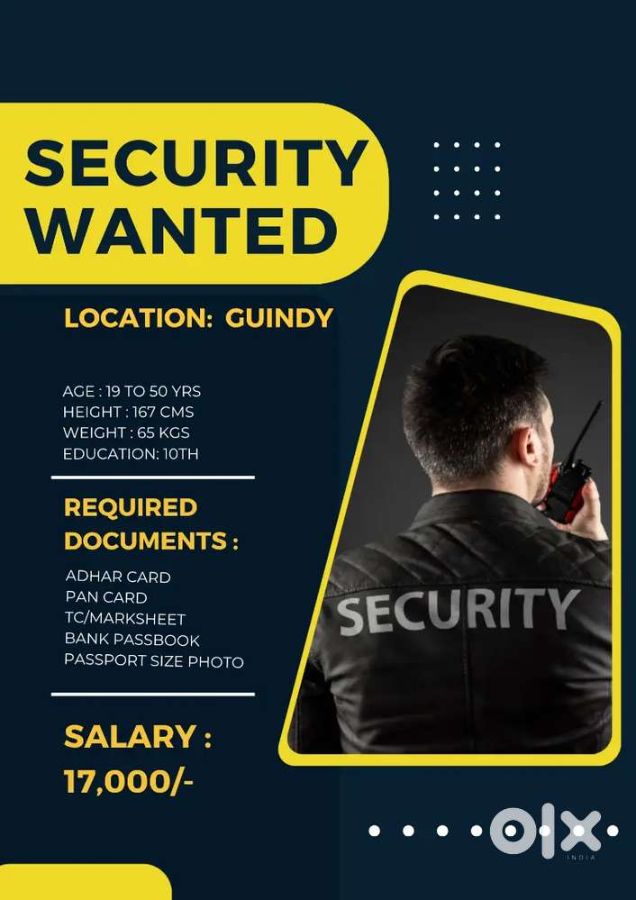 Need Security Guards on the urgent basis