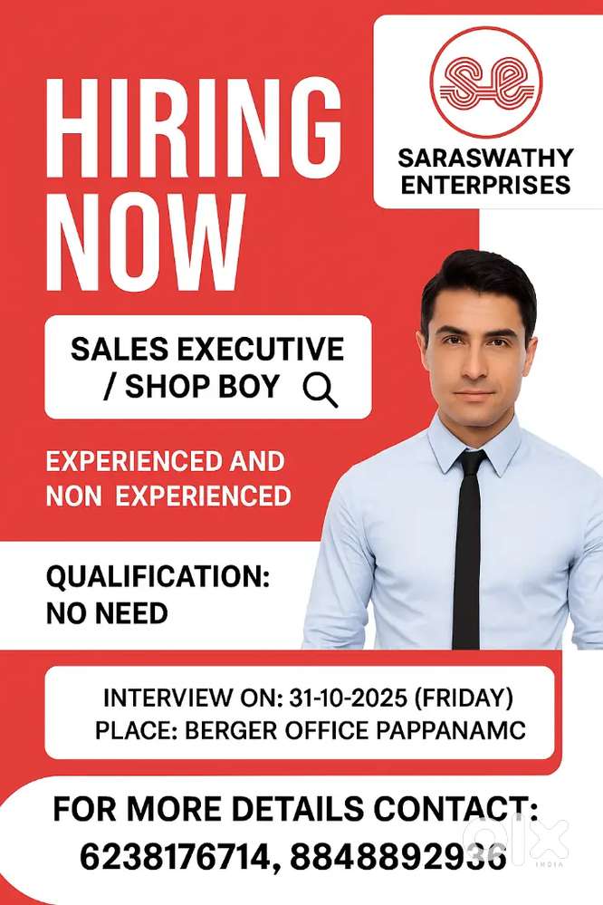 Sales executive/shop boy