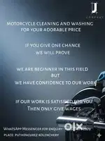 Motorcycle cleaning and washing services