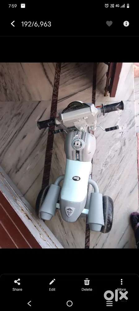 Royal Enfield Kids tricycle with music and light for 2 to 5 years