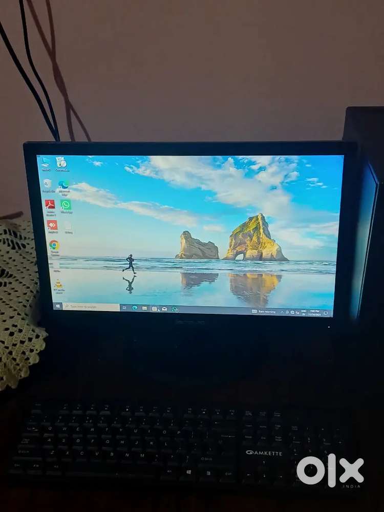 Lenovo pc, zebronics cpu and hp printer