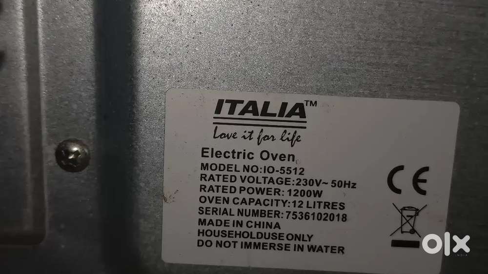 Italia eletric oven