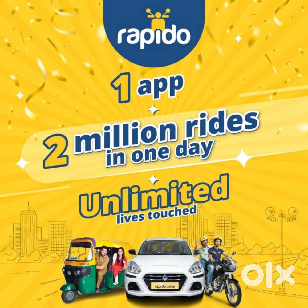 Bike Taxi, Parcel Delivery. Male & Female 
Full Time or Part time