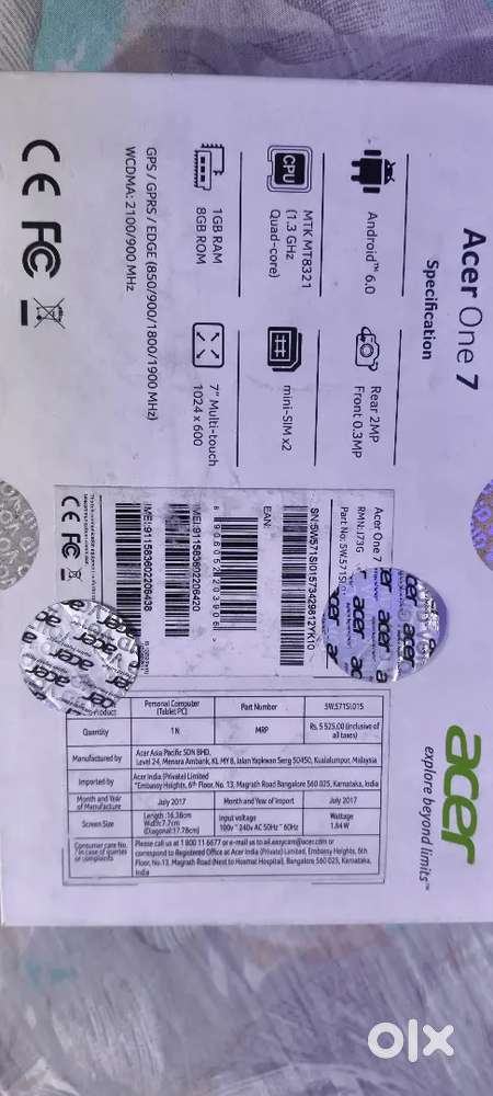 Acer brand Mini tablet for sell