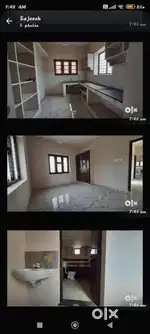 2BHK semi-furnished with AC, Geaser, Dining, Cot & Bed etc