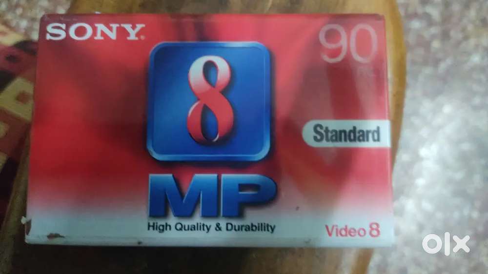 Sony Video8 MP video cassette of 90 minute PAL system