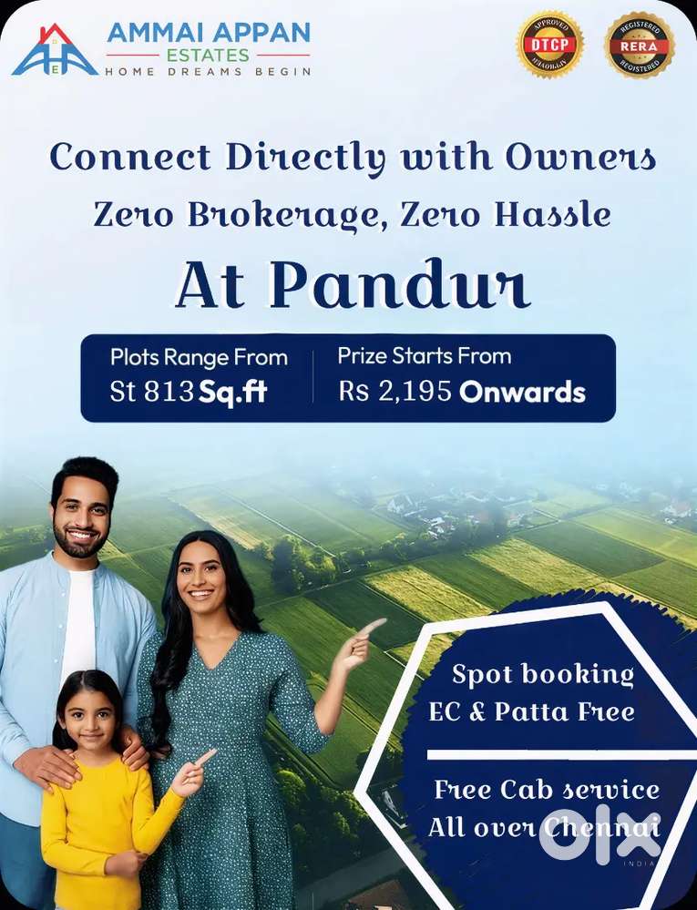 DTCP Approved Plot in Pandur Guduvanchery  Best Investment Opportunity