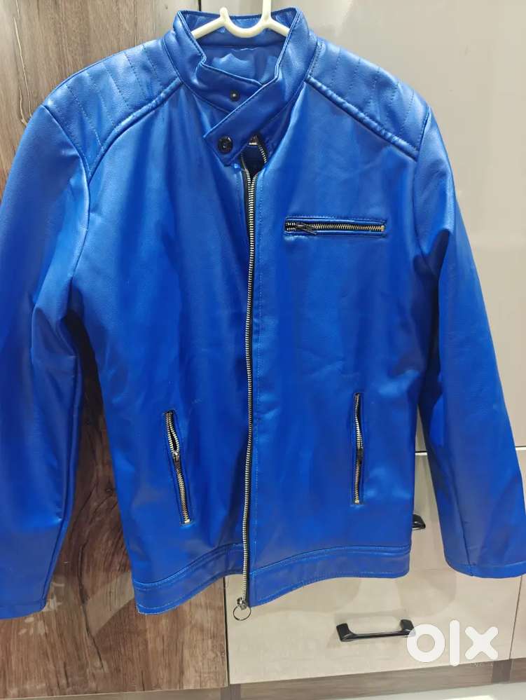 Blue Leather jacket