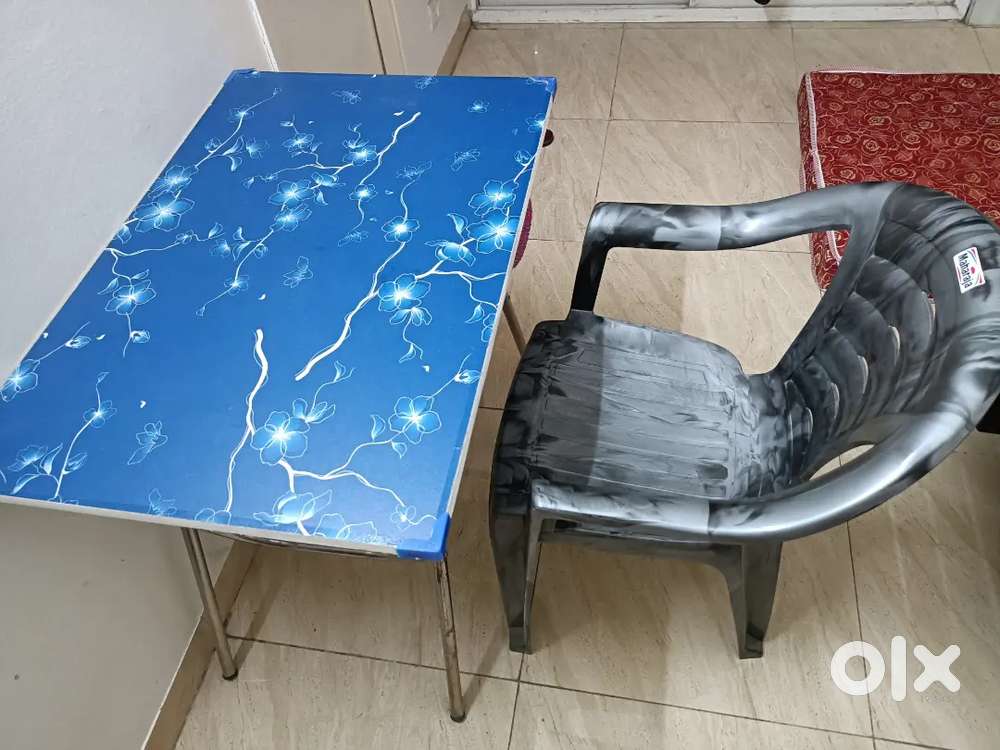 Table Chair and Mattress