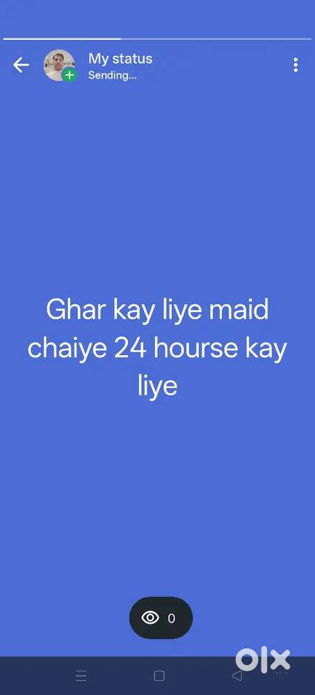 House maid 24 hourse only veg