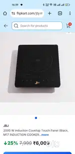 Induction 2000W touch screen not used with 1 year warranty