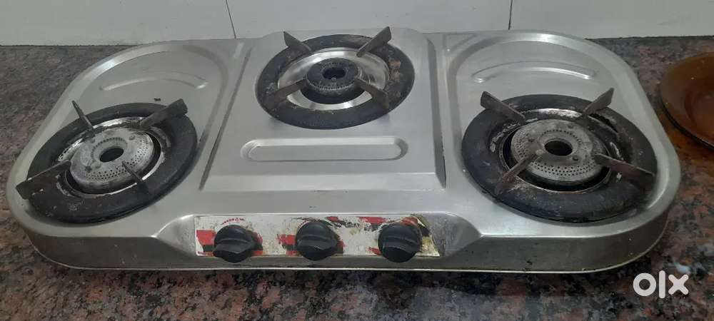 3 burner kitchen table top stove