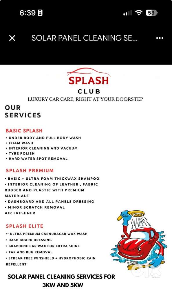DOOR STEP CAR WASH AVAILABLE IN KANNUR