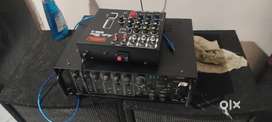 DJ Setup With Amplifier and 12inch X 2X 2 Double Sound Box