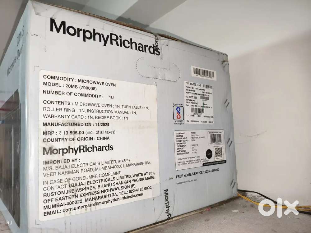 Morphy Richards microwave