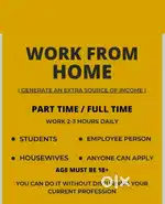WORK FROM HOME FOR STUDENTS , HOUSEWIFE & JOB PERSON