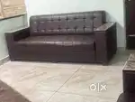 Faux Leather Sofa 5 seater