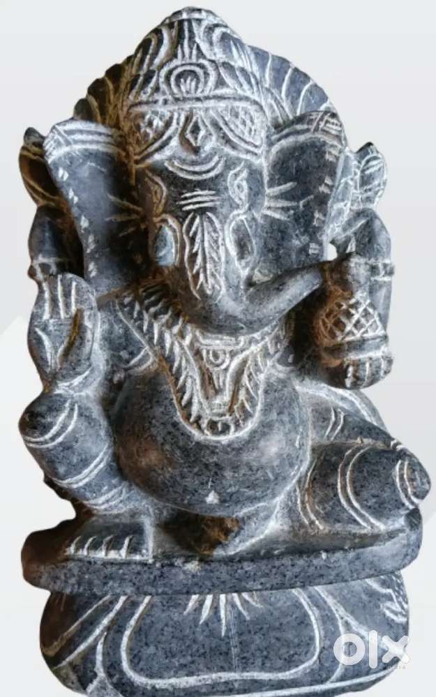 Black Hard Granite Ganesh, Kali, Durga & Other house old items