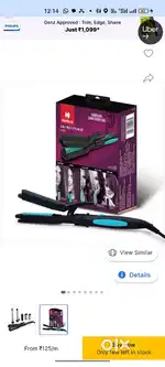 Havells 5 in 1 hair straightener kitt