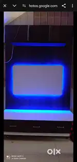 Tv showcase with light