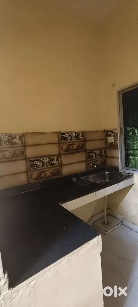 1 bhk with attached toilet bathroom kitchen &hall