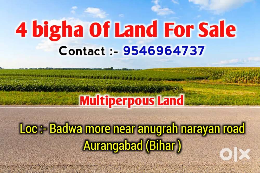 4 bigha of land for sale  on road side