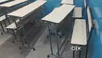 Desk and Bench for School College Classes Students