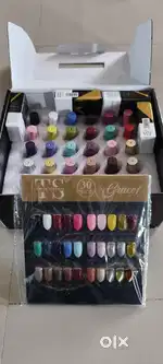 THR3E STROKES Professional Gel Polish Kit-30 Colors, Prep & Finish Set