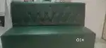 Green colour single sofa