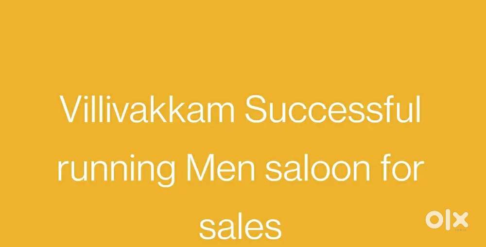 Successfully running Men saloon for sale