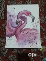 Flamingo painting